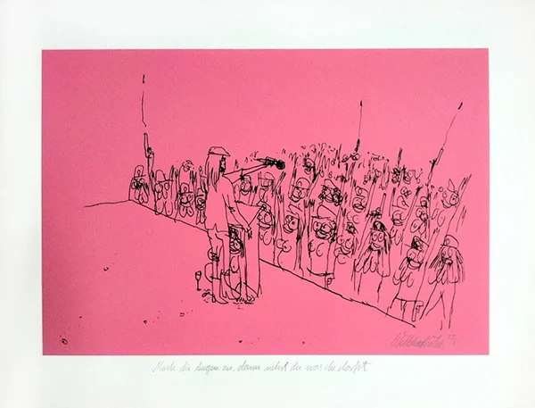 Wayne Horse 'Mach die Augen zu, dann siehst Du was Du darfst' VI silkscreen (edition of 25) 50 x 40 cm € 150