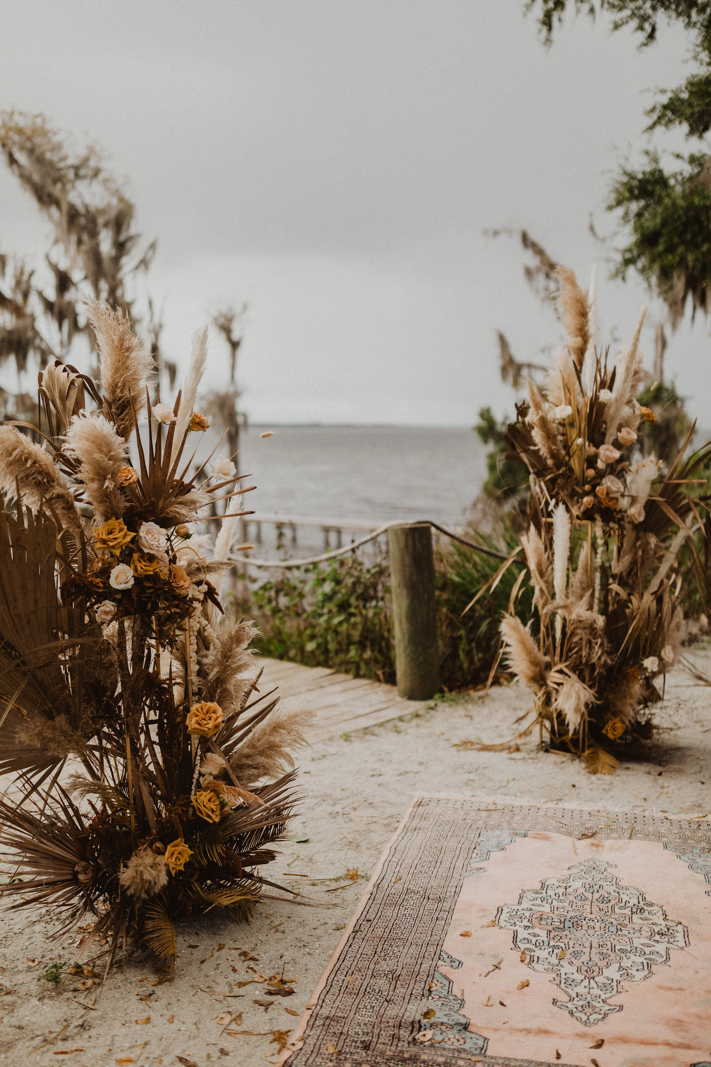 boho florida wedding la venture grove jacksonville fl