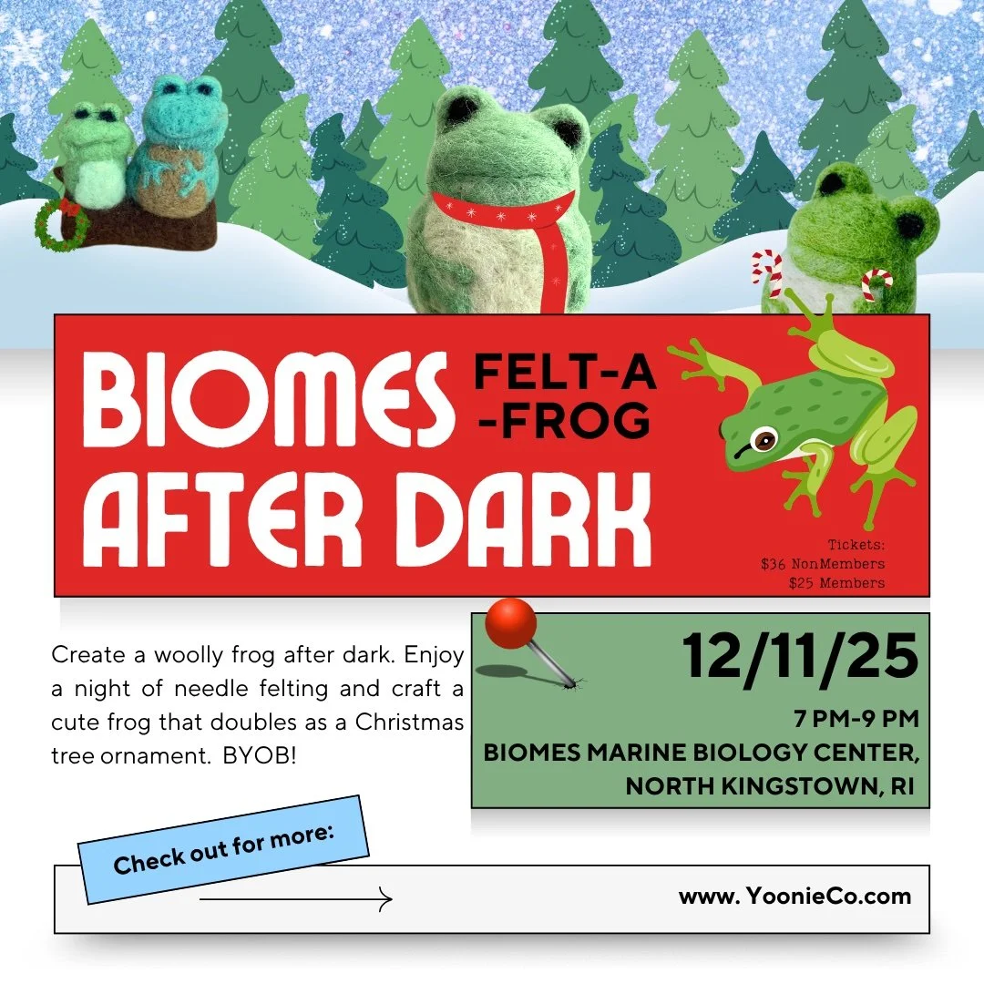 Biomes After Dark - Felt -A -Frog Pop-Up with Yoonie Co! 