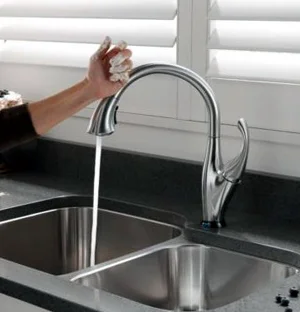 Delta Single Handle Pull-Down Kitchen Faucet with Touch2O® Technology
