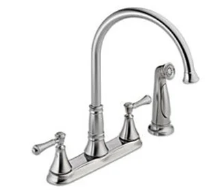 2497LF Arctic Stainless Two Handle Kitchen Faucet with Spray