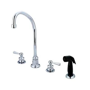 181173-TSA 2H Chrome Lever Kit Fct with Spray