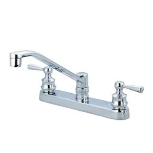 180122-A 2H Chrome Lever Kitchen Faucet
