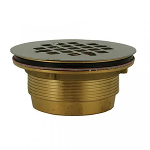 D40-140 2" Brass No Caulk Shower Stall Strainer