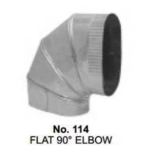 114 Oval Flat 90 Elbow