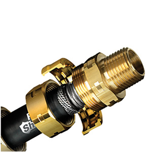 flash shield tubing with male fitting