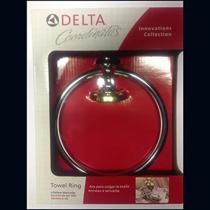 Delta 73046CB Chrome Brass Towel Ring