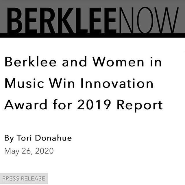 This seems like a zillion years ago, but @berkleecollege just announced the award we won at @simsaopaulo for the gender research I spearheaded and released last year. The year prior @keychangeeu won, so we are in VERY good company. Because of this wo