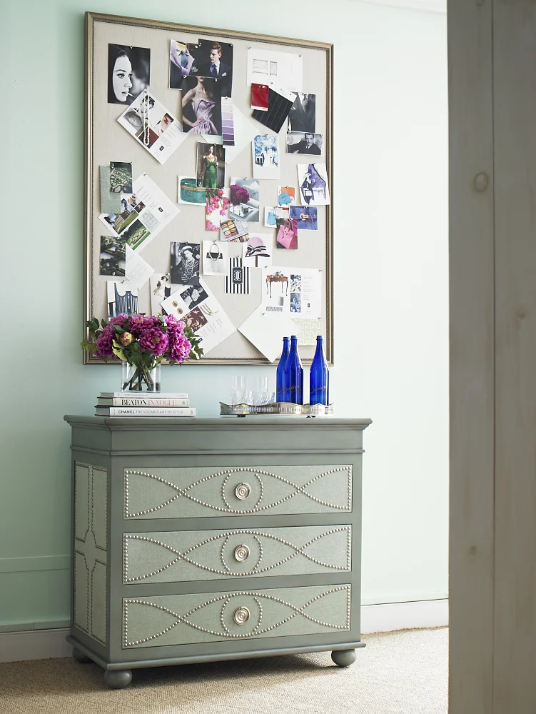 Gary Inman Home Couture, "Grantham Chest" inspired by English gardens and named after Lord Grantham, for Moore Councill Fine Furniture 