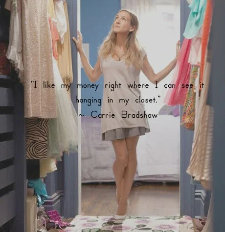 Carrie Bradshaw Dreaming of Fashion