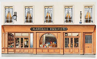 Elevation of the Mariage Freres in Paris