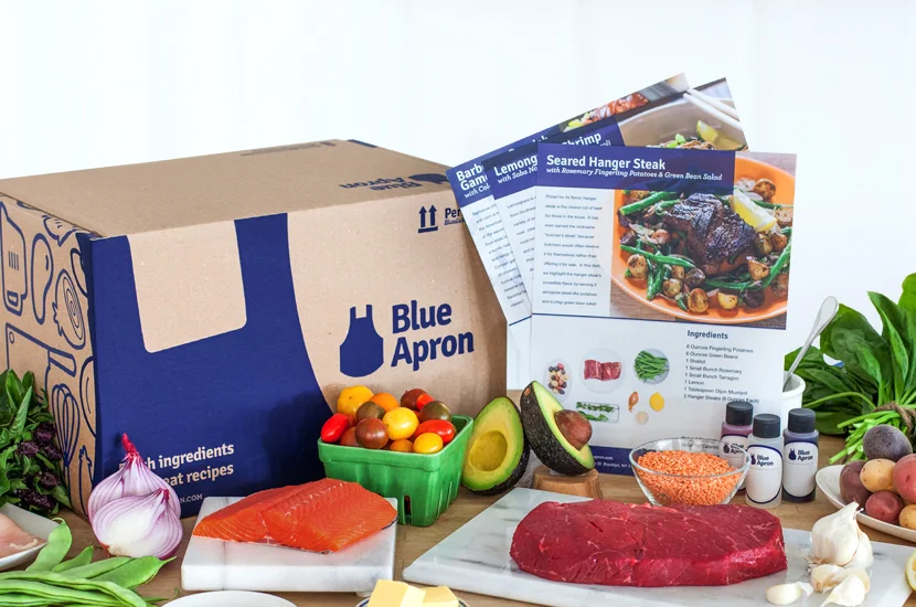 The beautifully fresh and well chosen foods when unpacked. Meals for Two in your own Kitchen.
