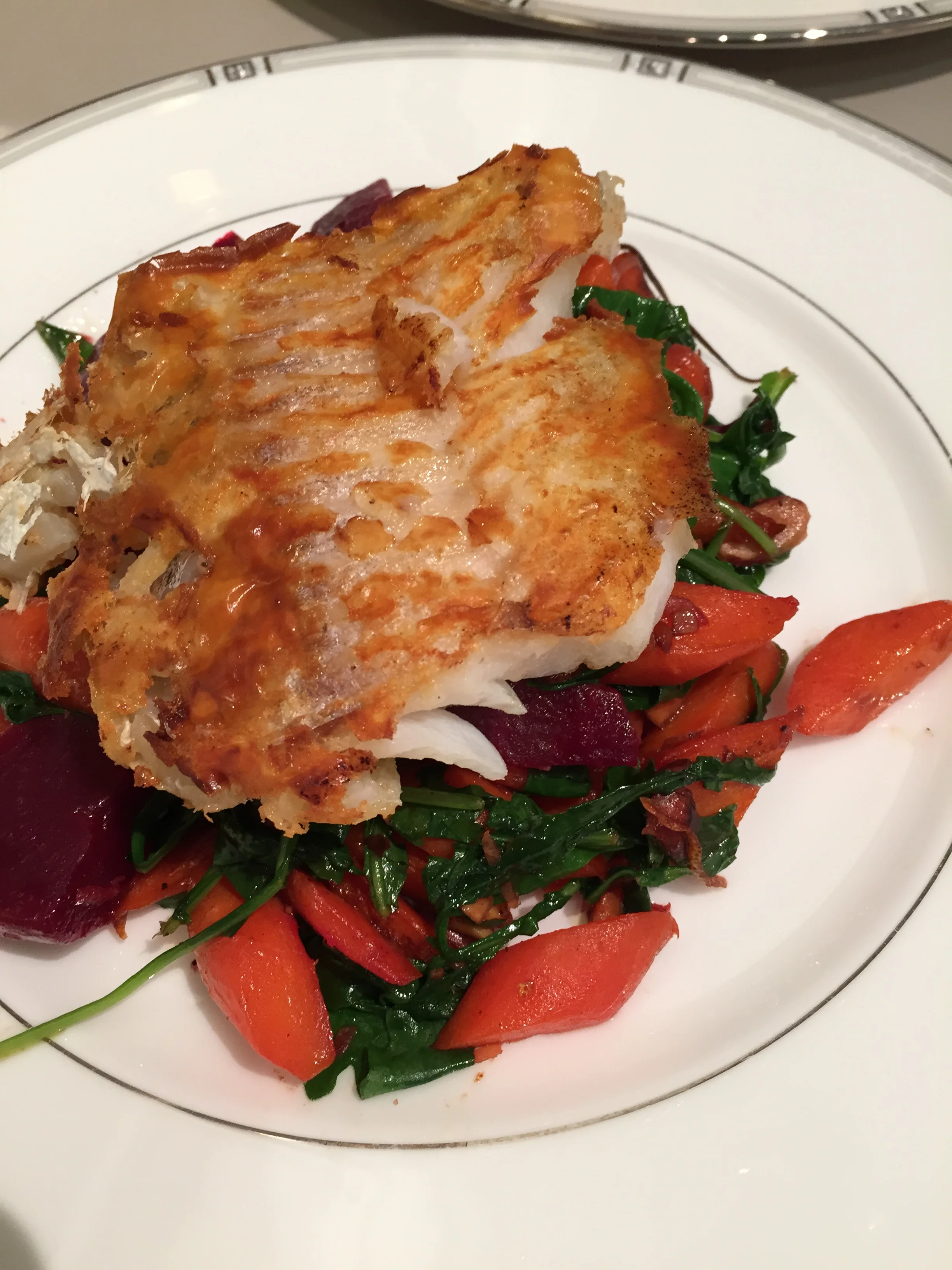 A beautiful and savory meal prepared in less than 30 minutes. The aroma of the Egyptian spices was heavenly!