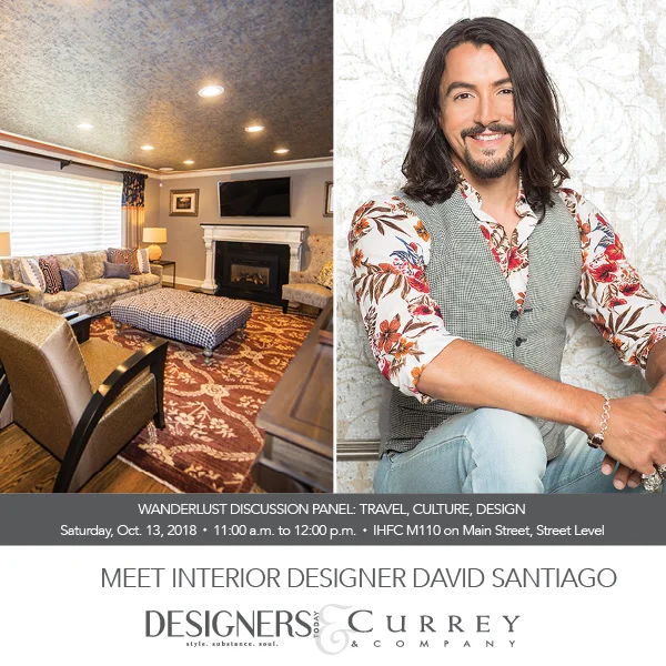 David is a Gentleman of many many hats! A designer of rooms, furniture, wallpaper, in fact the Prince of Wallpaper, a social media influencer, a leader of IDS and IFDA, television star of George to the Rescue, and celebrated opera singer with performances at Lincoln Center, New York City Opera, and Carnegie Hall! Learn more about David at www.CasaSanti.com