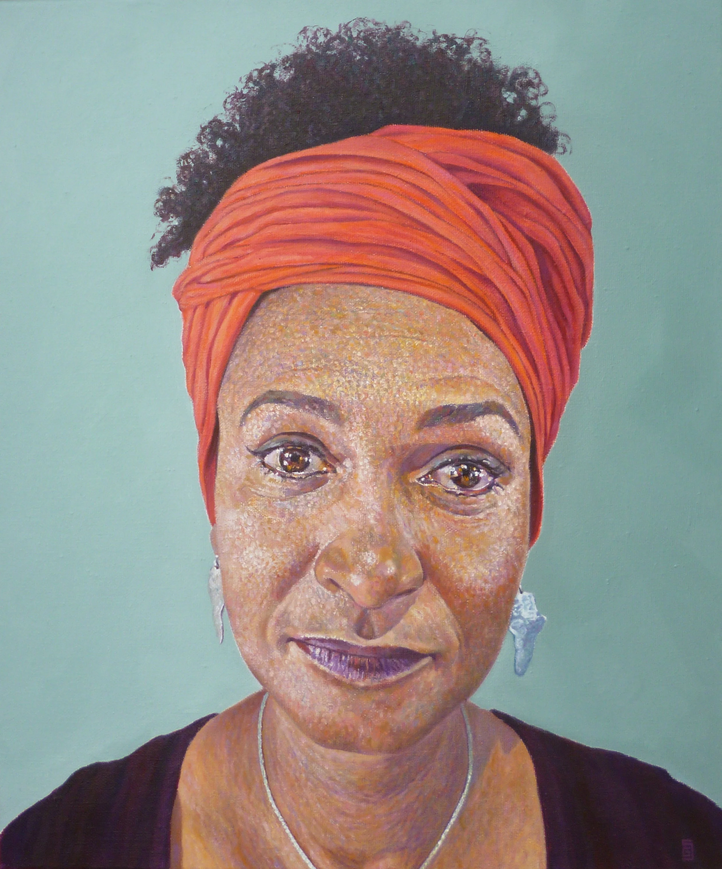 Woman in a Red Headscarf