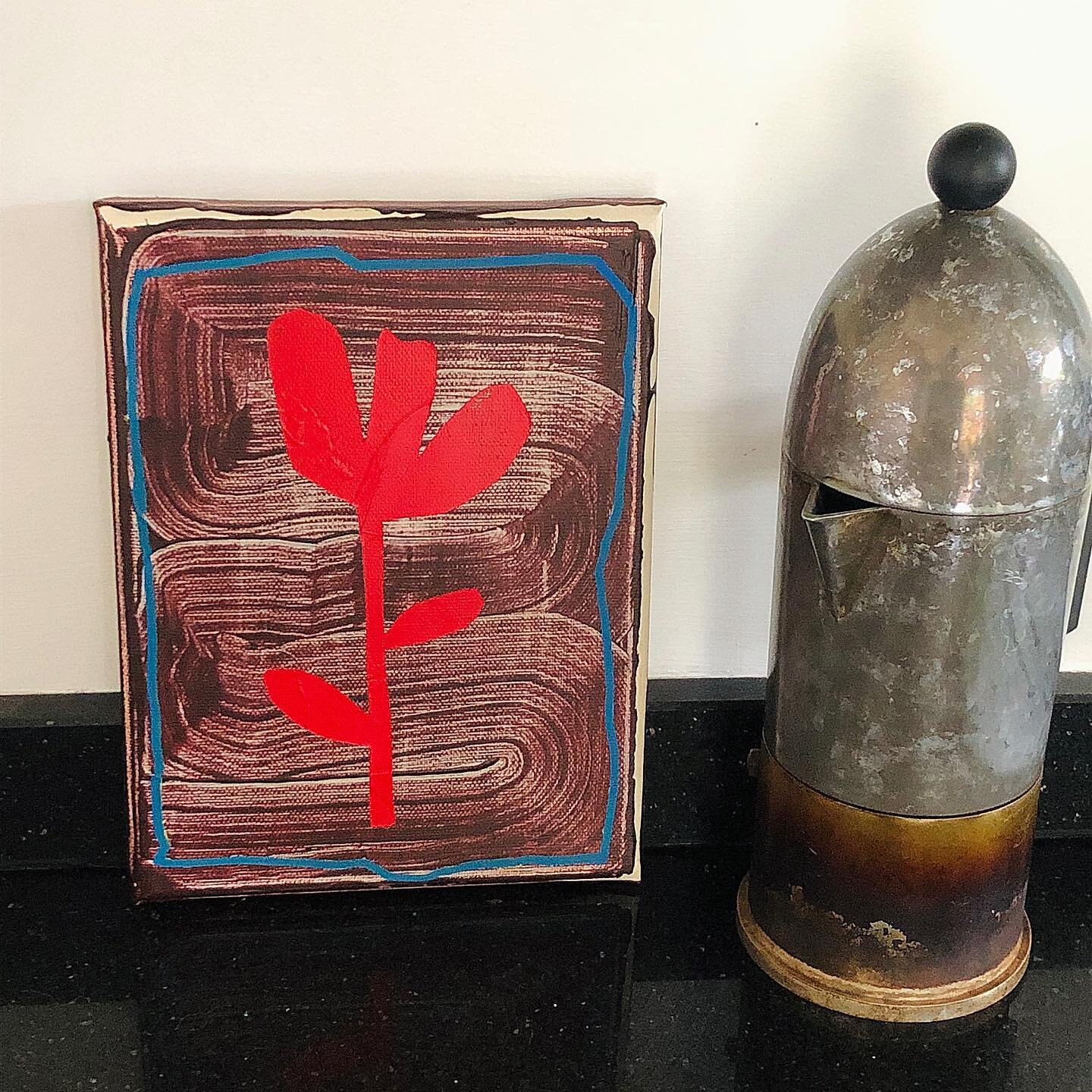 Coffee and art powered my tapestry designer Mum. Perhaps slightly unusually for the late 70s, she founded and ran a cottage industry designing and creating hand-painted tapestry kits for retailers. This meant her painting long into the night, post he