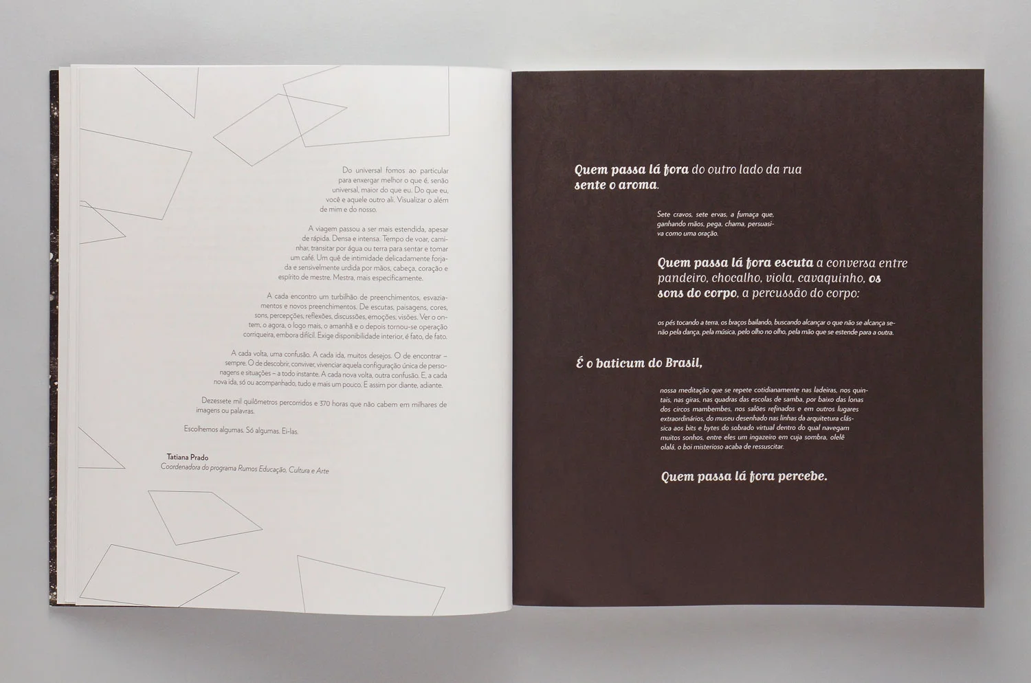 Livro Sentidos | Miolo (detalhe)