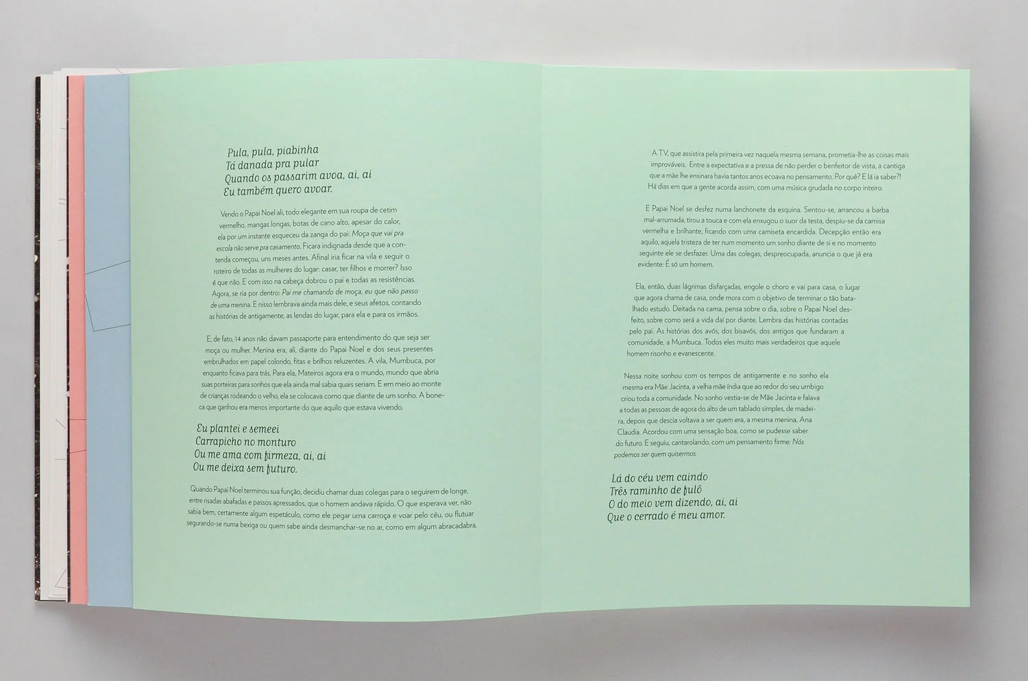 Livro Sentidos | Miolo (detalhe)