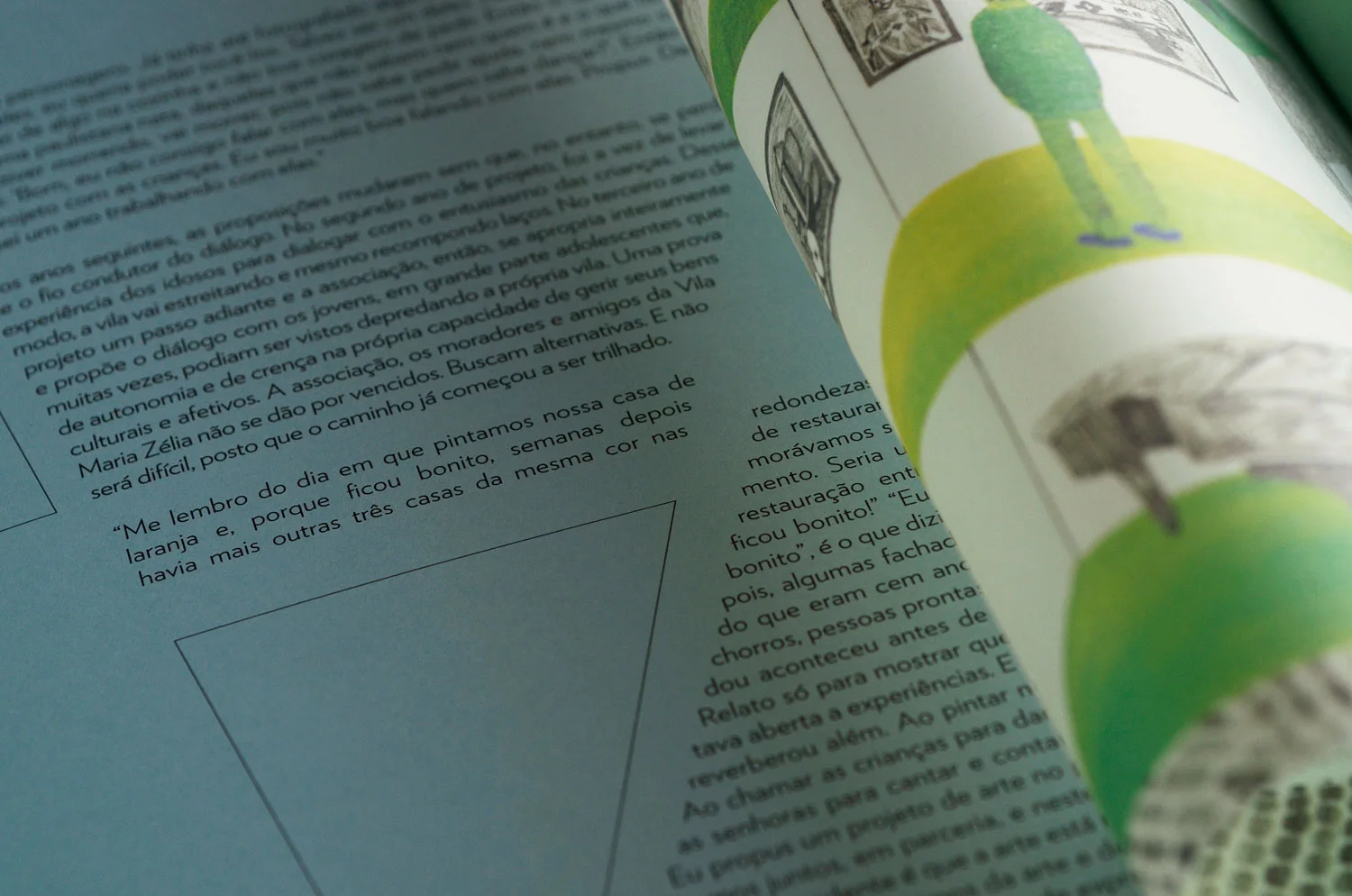 Livro Sentidos | Miolo (detalhe)