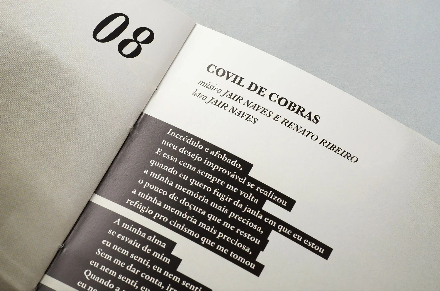 encarte | detalhe do miolo