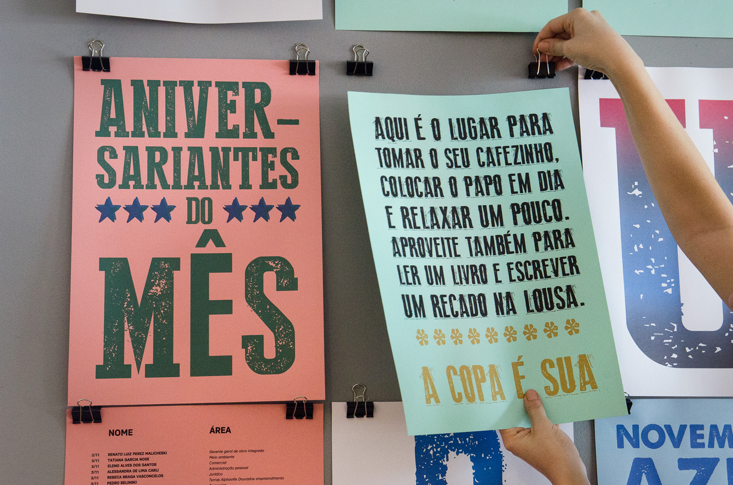 mural de comunicação interna