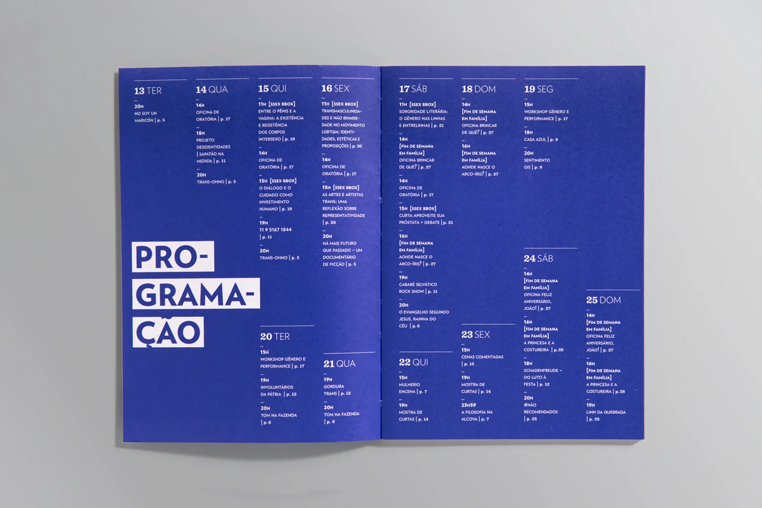 miolo | programação