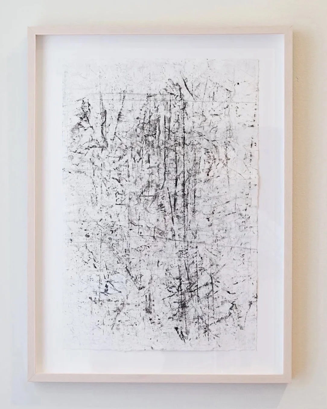    Mono 1  , 2024  India ink on cotton paper  22 x 15 in   