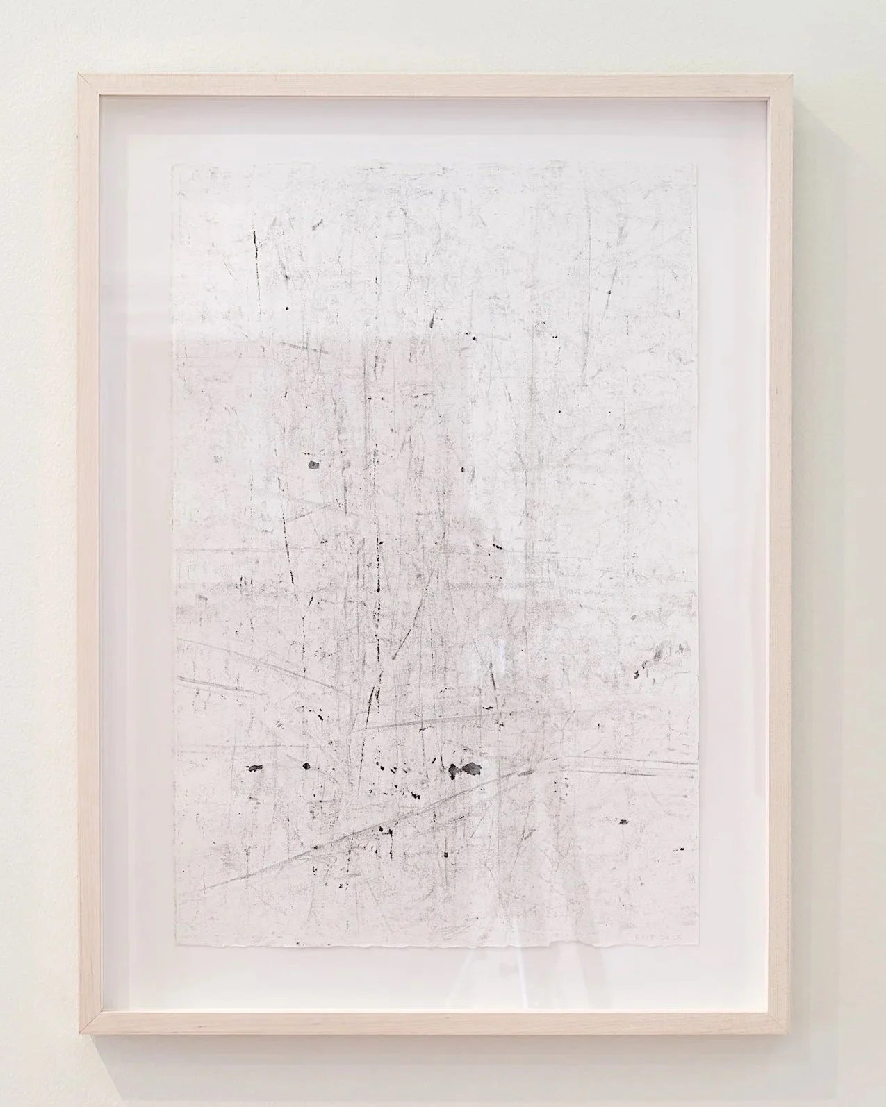    Mono 2  , 2024  India ink on cotton paper  22 x 15 in   