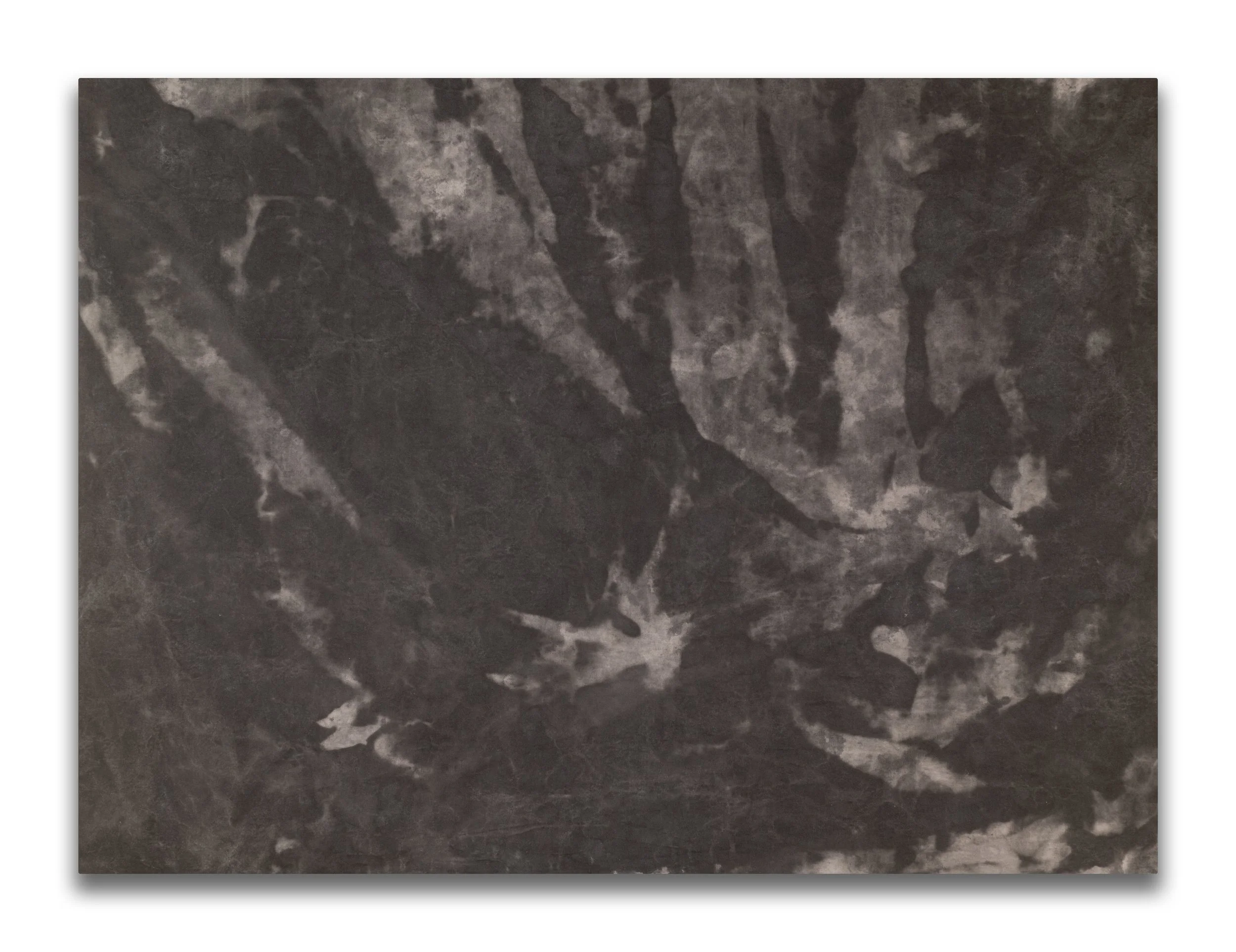    Pitch  , 2025  India ink on canvas  34 x 42 in   