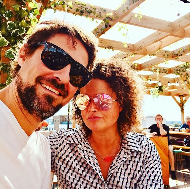 #instagramhack wifey and me on a #microdate thanks for having a kids party @karolinagruszczynska1000 🤔🥳💥
