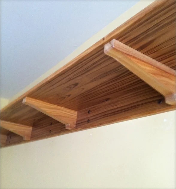 Wall Shelf in Teak and Canarywood