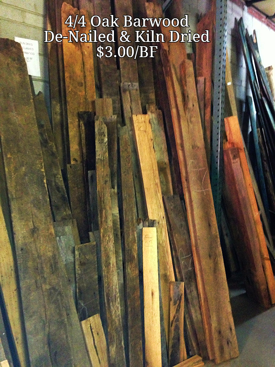 4/4 Oak Barnwood