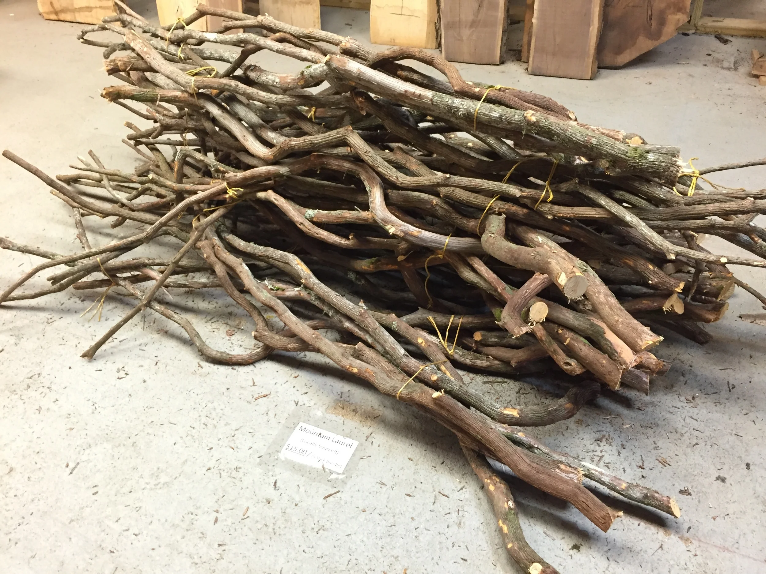 NC Mountain Laurel $15/5 Stick Bundle