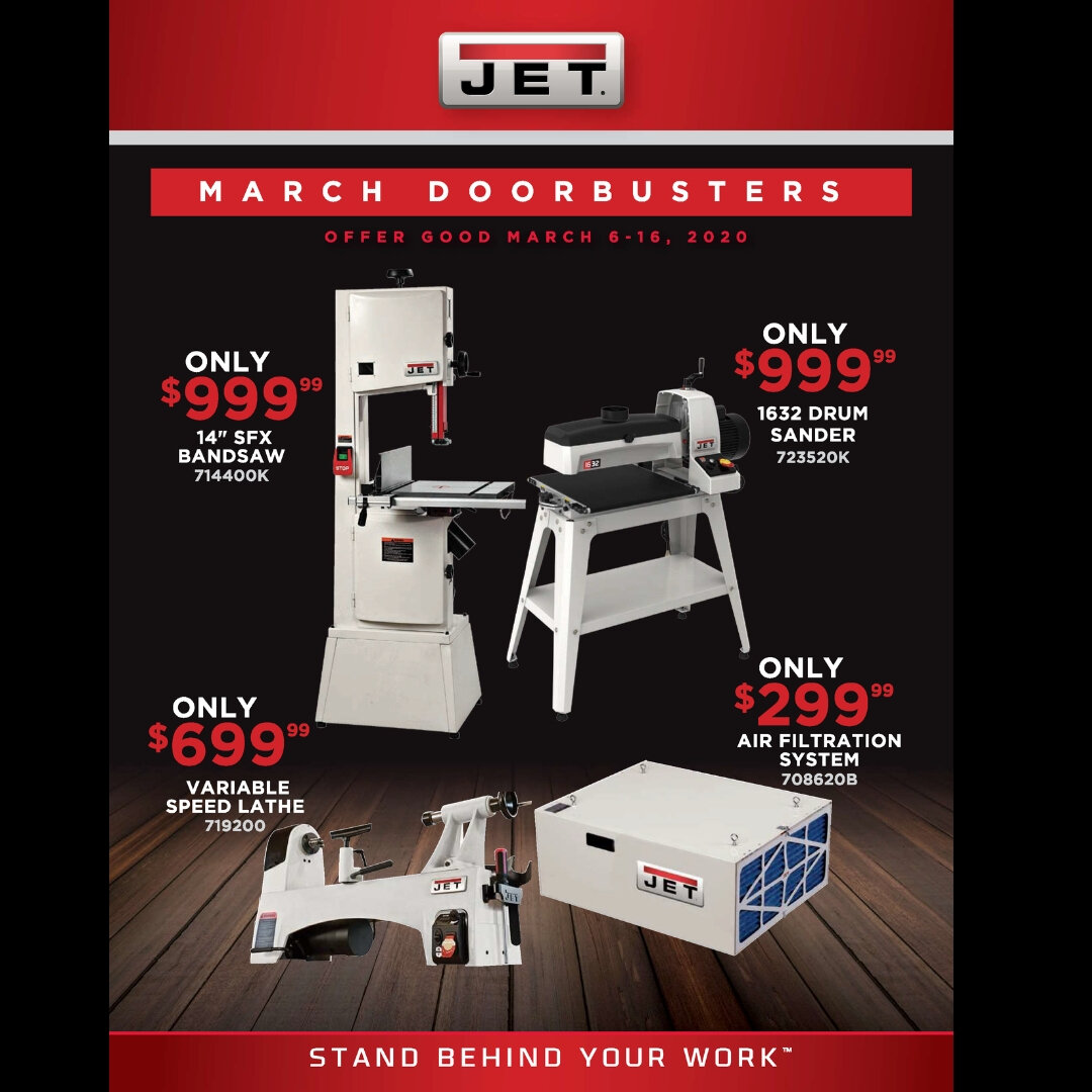 jet march woodworking sale! — asheville hardware