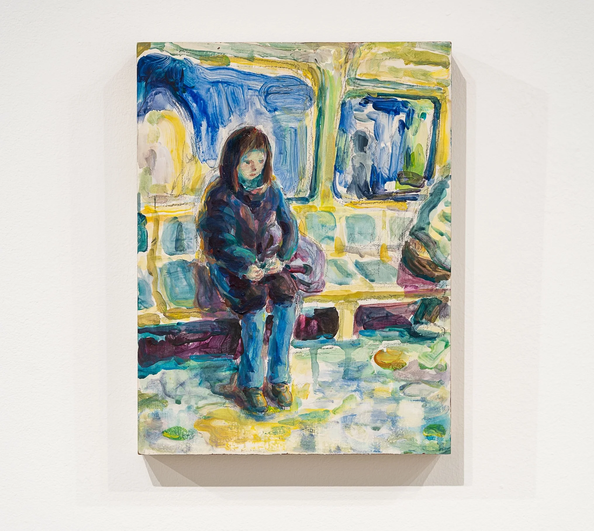  Muddy Day, acrylic on panel, 12”x16,” 2025 