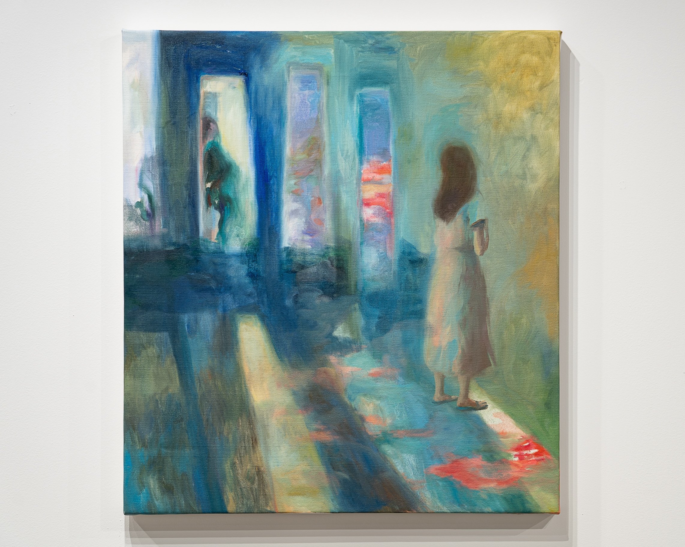   Windows , oil on canvas, 28”x31,” 2025 