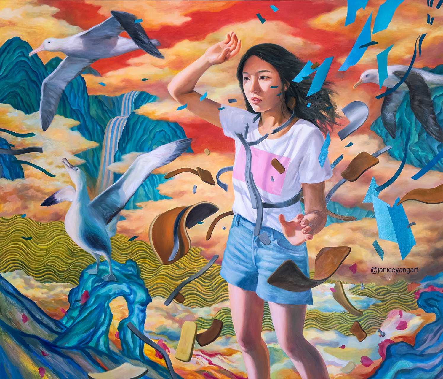   이완 (Iwan) , oil on canvas, 40”x34”, 2026 