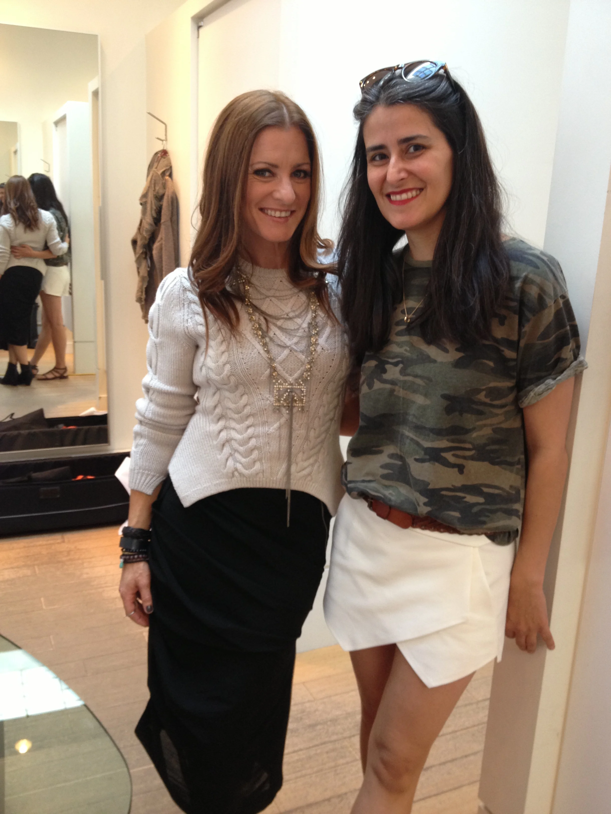 W/ stylist & pal Luisa Rino