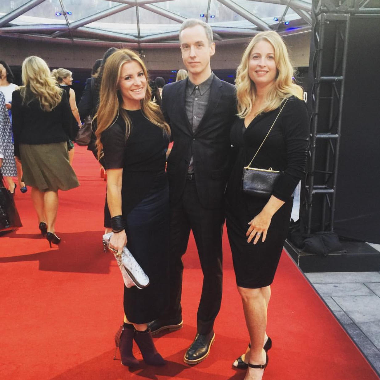 With FLARE'S editor-in-chief Cameron Williamson and publisher Melissa Ahlstrand.