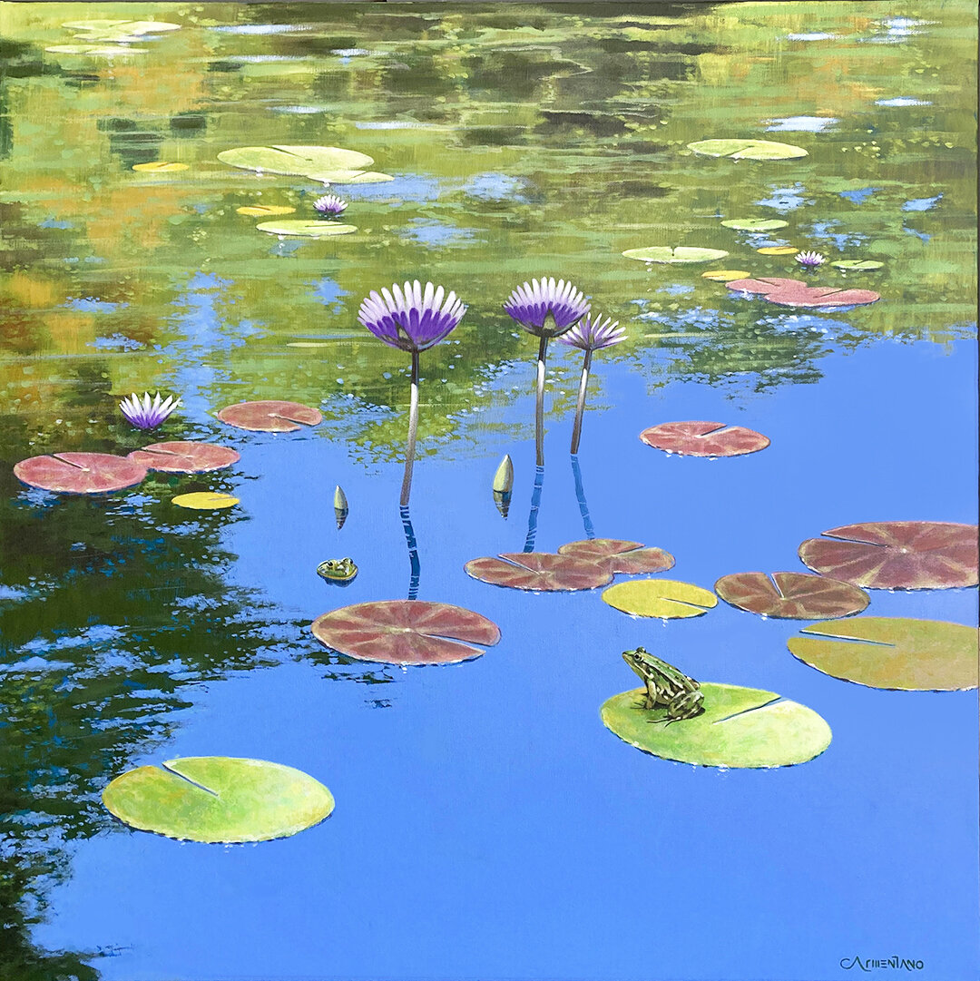 Two frogs in a pond 15x15.jpg