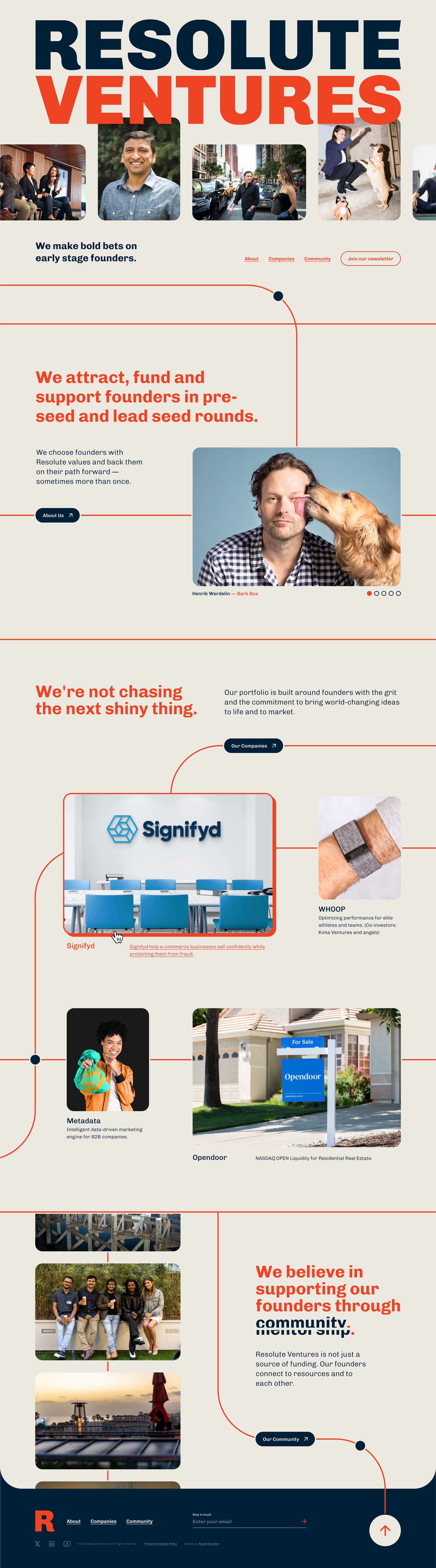 Resolute Ventures Website