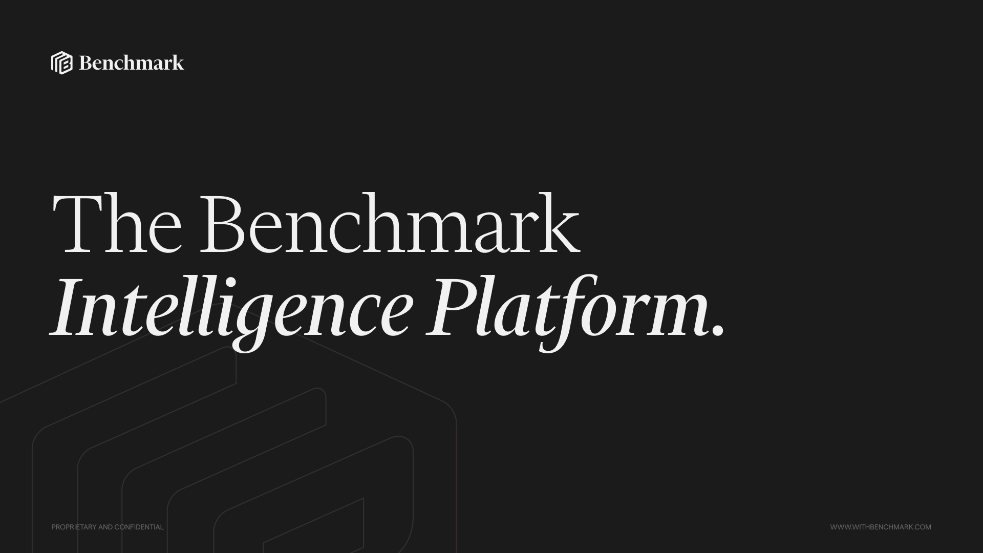 Benchmark AI Sales Deck