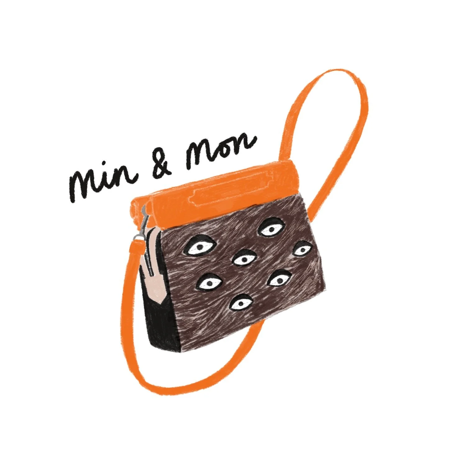  Min &amp; Mon bag from my digital sketchbook 