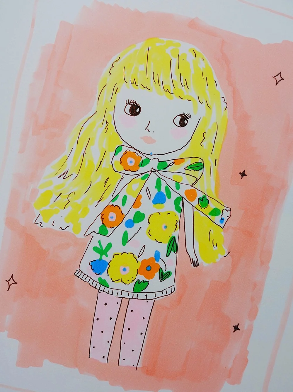  Doll in my sketchbook 