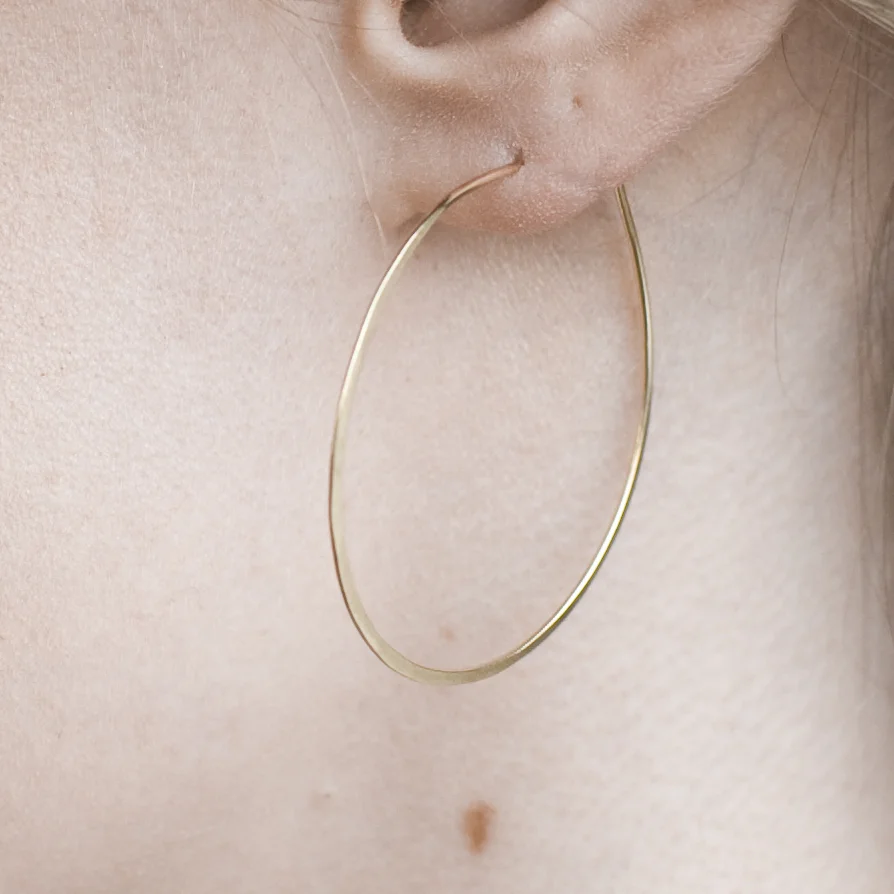 Classic Gold Hoops by Favor Jewelry