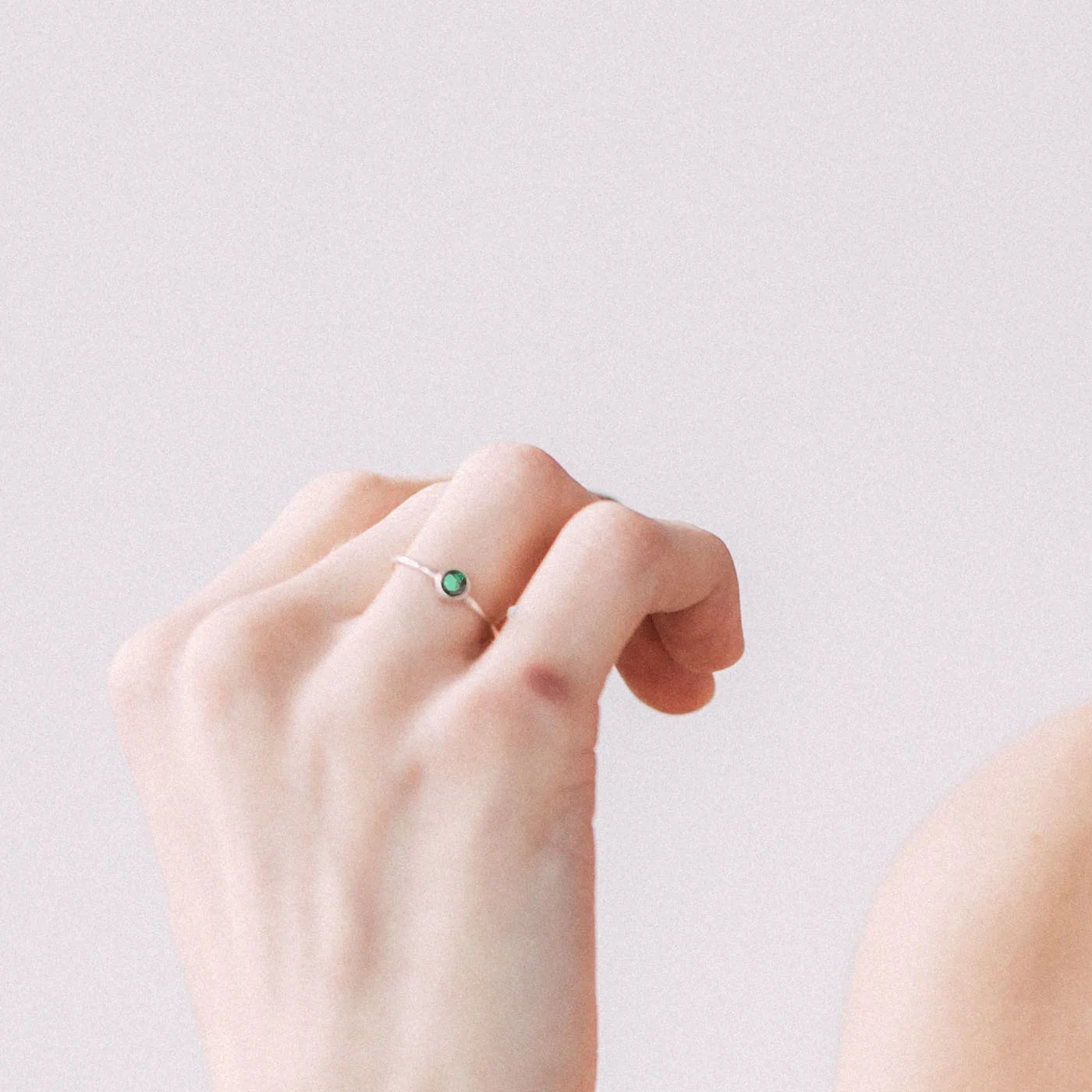Simple Emerald Circa Ring from Favor Jewelry