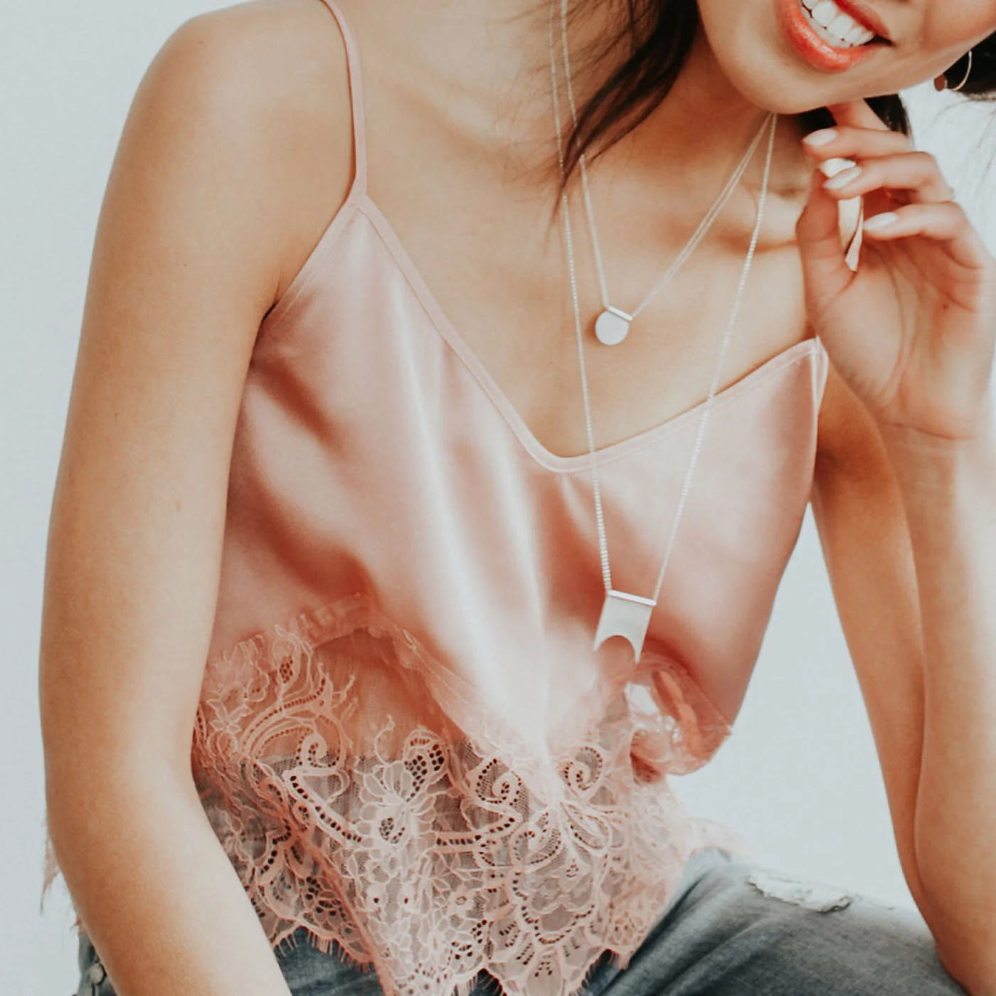 Double Chain Lira Necklace from Favor Jewelry