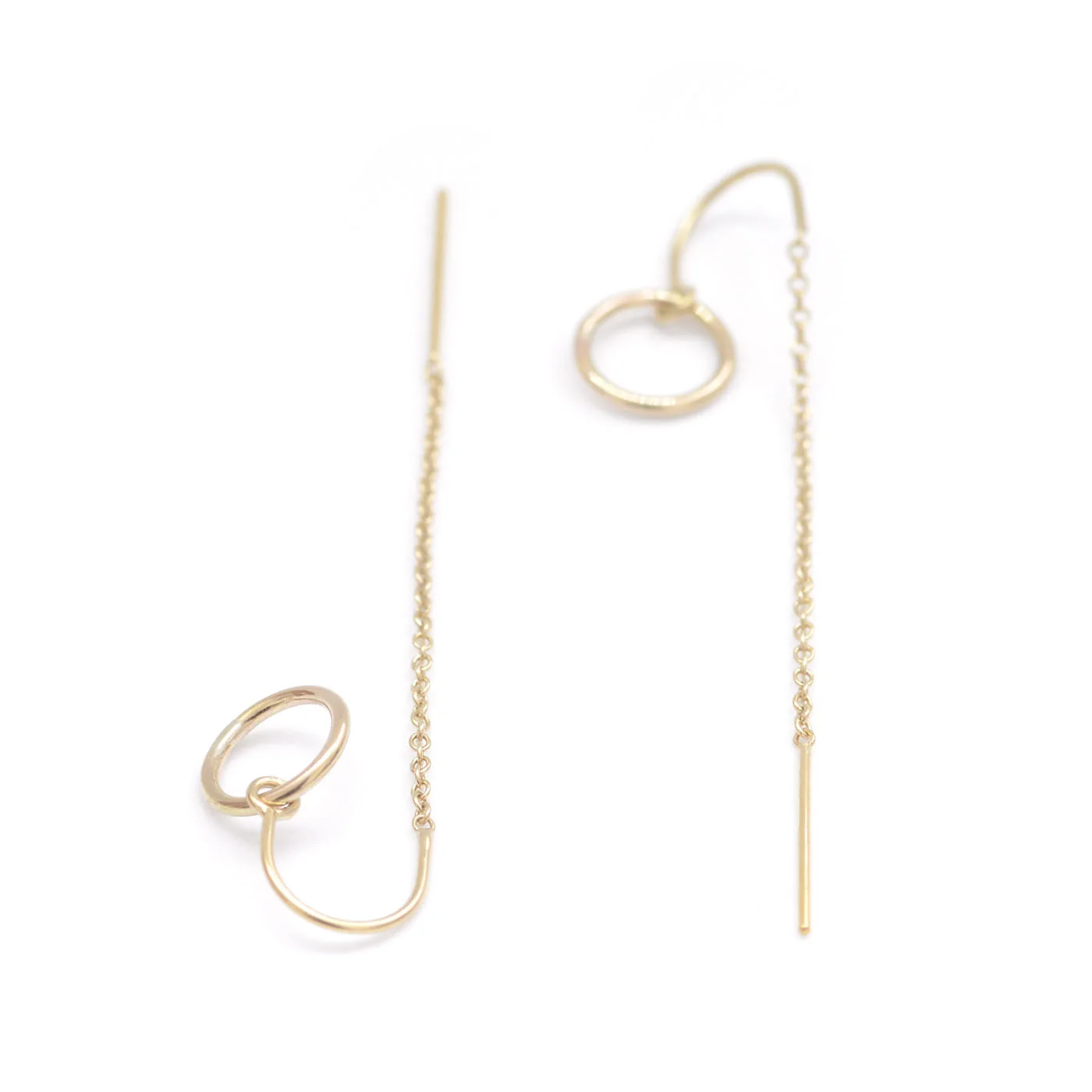 Tiny Loop Thread Earrings