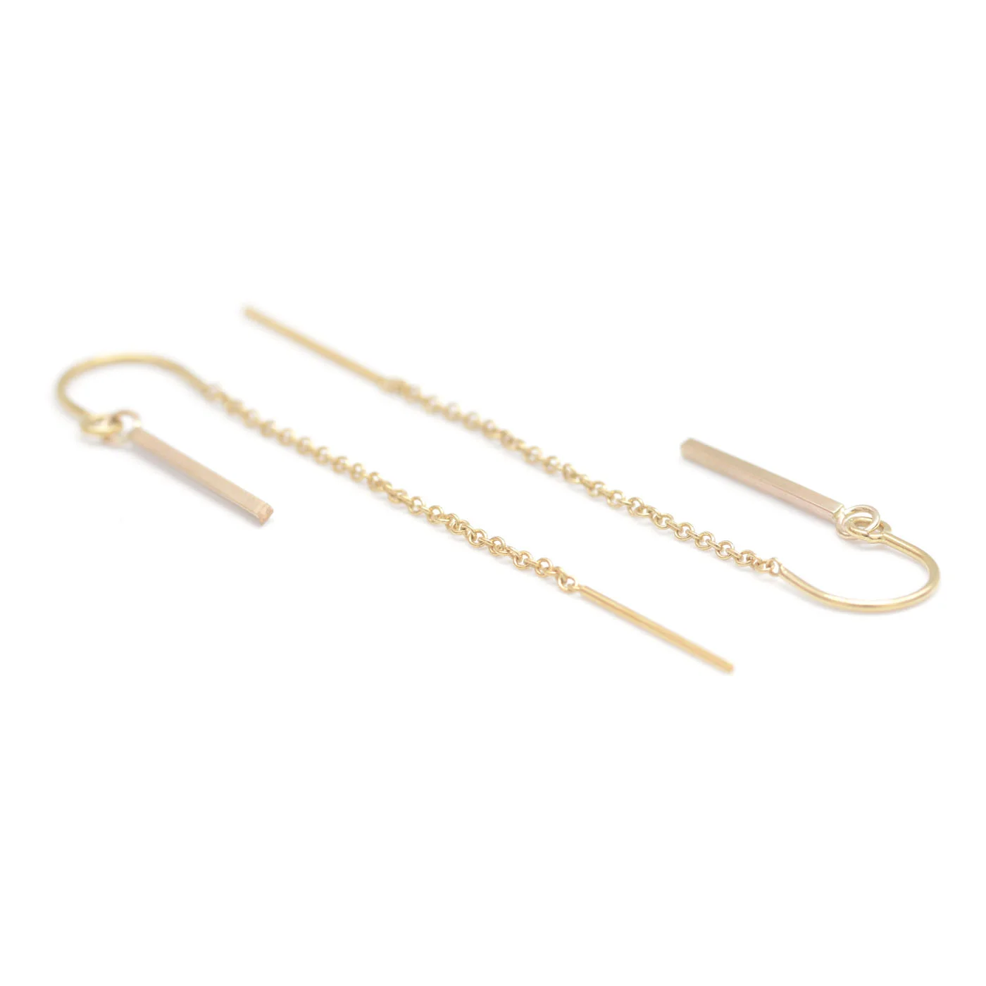 Minimal Tinsel Ear Thread Earrings
