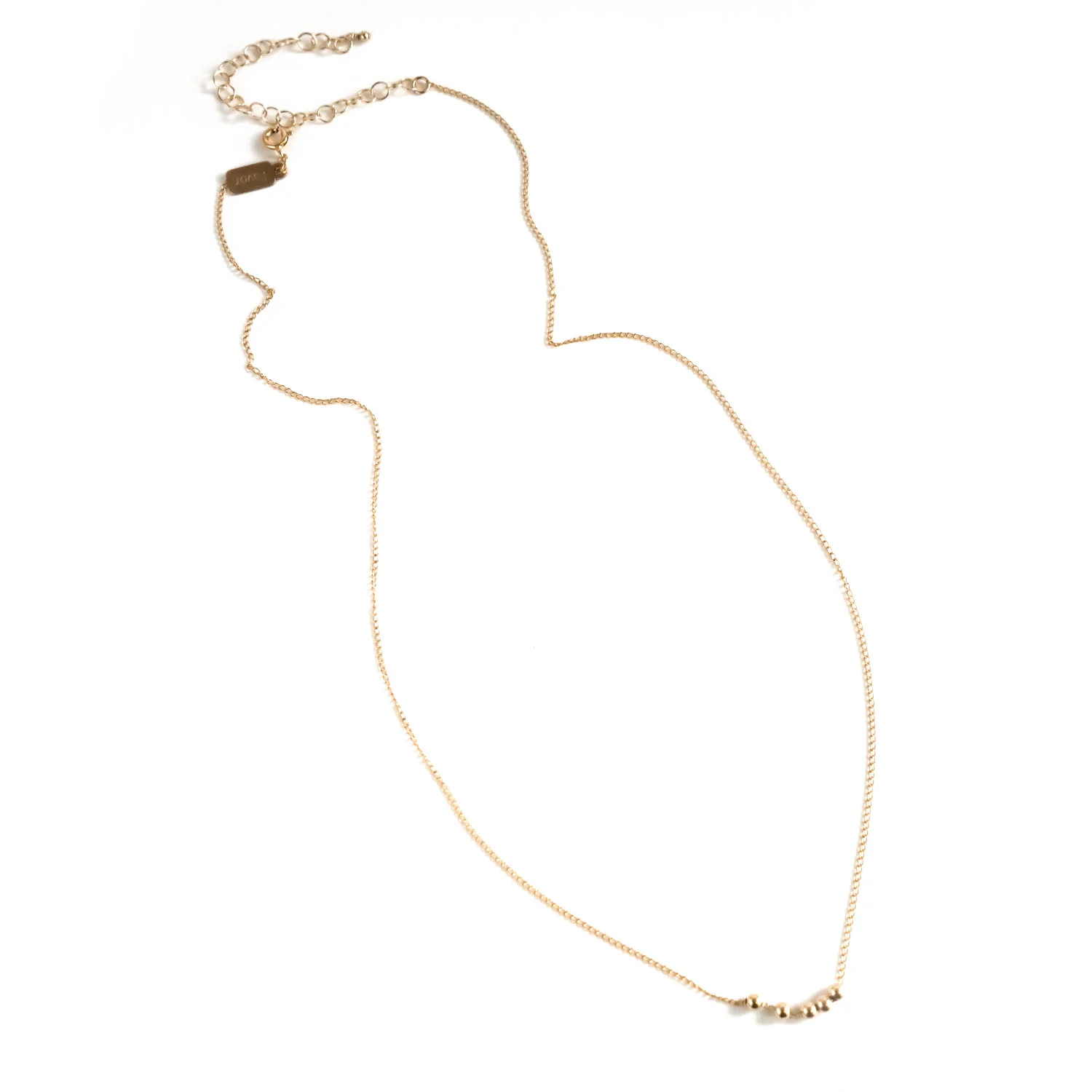 Minimal Floating Bead Abacus Necklace
